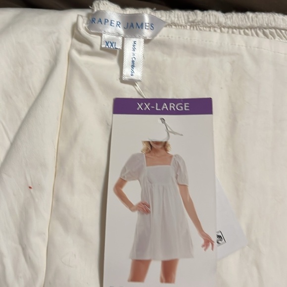 NWT Draper James White Puff Sleeve Dress  XXL - Picture 5 of 5